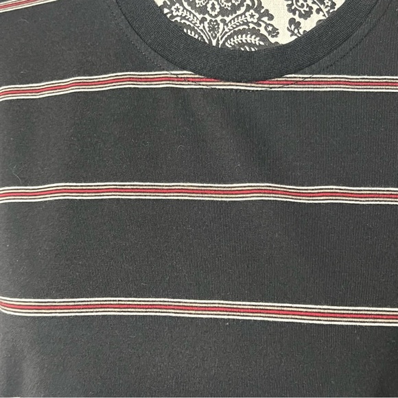 💥🍒Puritan Black and Red Striped Short‎ Sleeve Tee💥🍒 - Picture 4 of 5